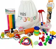Mini Voyager Travel Activity Kit for Kids, Includes Crafts, Toys & Games Designed for Children’s Independent Play, Boys & Girls Quiet Time Sets for Road Trips, Airplanes & Hotels (3-4 Years Old)…