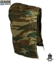 NEW Greek Army Lizard Camo M-65 Field Jacket Parka Hood Sniper Hat