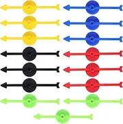 15pcs Arrow Game Spinners, 3.94in 5 Colors Plastic Spinner Game Pointer Pieces for DIY Board Games Party Projects Classroom Probability Activities
