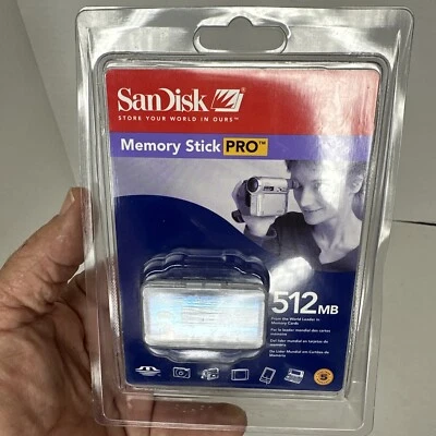 Sandisk 512 MB MemoryStick Pro (SDMSV-512-A10) New Old Stock