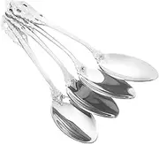 HOMOCONO 4pcs Stainless Steel Cutlery Discreet Tea Spoons Mini Milkshake Spoons Cat Kitchen Accessories Spoons Silicone Mixing Spoon Sweet Nessie Sugar Spoon Hachiware