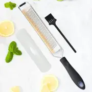 DESIGNED BY CHEFS ~ Premium Lemon Zester Grater With Perfectly Angled Black