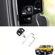 Aosseiye Car Tailgate/Trunk Door Lock Outer Buckle Striker Limit Stopper Trim for Toyota FJ Cruiser 2007-2021 Tail Door Latch Protection Trim Cover Reduce Abnormal Noise