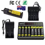 USB1-8 Slot Rechargeable Battery Smart Charger For AA/AAA Li-ion Batteries