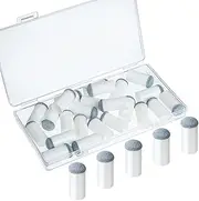 Gejoy 24 Pieces Slip On Pool Cue Tips Billiard Cue Tips Slip-on Cue Tip Replacement with Storage Box