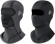 2 Pack Balaclava Summer Face Mask with Glasses Holes Sun Protection Cooling Neck Gaiter Breathable Face Cover Full Head Mask for Cycling Motorcycle Fishing, Multi, One Size