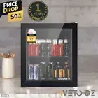 46L Bar Fridge Glass Door 0°C - 12°C w/Light 85W Temperature control freon-free
