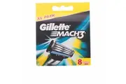 Shaving Blade Refill by Gillette Mach 3 8 Uds