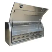 170 x 60 x 82cm Raw Flat Aluminium 4 Drawer Ute Tool Box Truck Trailer Toolbox