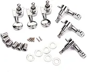 Kisangel Guitar Tuning Pegs Machine Heads for Electric and Acoustic Guitars Style with Washers and Screws Tuners for Strings