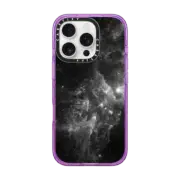 iPhone 16 Pro Impact Case MagSafe Compatible Black Space Marble