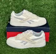 Size 11 Women/9.5 Men - Reebok BB4000 2 White Purple Oasis Sneaker - IF4730