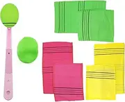 Korean Exfoliating Bath Washcloth Italy Towel Exfoliating Scrub Bath Mitten (Italy towel set)