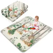 43 x 43 Inch Boho Baby Play Mat Portable Crawling Washable Foldable Tummy Tim...