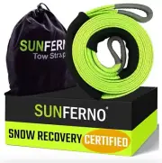 Recovery Tow Strap 35000lb - 3" x 20ft Winch snatch straps, off road tow rope