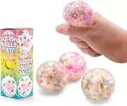 Scrunchems Party Diddy Glitter Squish Balls ADHD Sensory Toy Set of 3