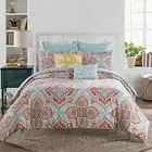 Lemon Tree 2 Piece Duvet Cover Set Selma Medallion Multicolor Cotton TWIN NEW
