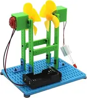 Gitohoni Wind Power Model Kits, Assembly Models, Handmade, Wind Turbine Electricity Toy Kit, Scientific Training Model for