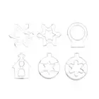 Cookie Cutters Holiday Set Snowflake Shape 6 Pieces Cookie Cutters Shapes7075