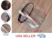 x10 Pack Safety Full Face Shield Protection Cover Face Mask Flip Adjustable USA