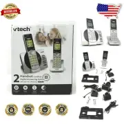 2-Handset Expandable Cordless Phone with Call Screening & 22 Min Message Storage