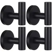 4 Pack Towel Hook Bathroom Coat Robe Hook Stainless Steel Heavy Duty Door Hanger