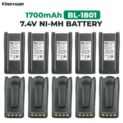 10PC BL1801 Replacement Ni-MH Battery 1700mAh for HYT TC-800M TC-700 TC-700U