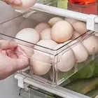 HG Refrigerator Drawer Large Capacity Transparent Rectangular Fridge Under Shelf