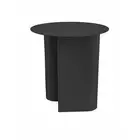 Pangea Home Que 18" Modern Metal Magazine Side Table in Black