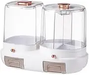 TooToo 25Lbs Large Grain Dispenser 360° Rotating Rice Food Dispenser 5 Grids Rice Container Rotatable Beans Containers Storage with Sealed Lid for Peanut Barley Millet and Cereal
