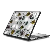 MacBook Pro 14-inch (M1 - M4) Impact Case FLORAL FLUTTER 1 MACBOOK CLEAR CASE, SPRING FLOWERS WEDDING WILDFLOWERS ILLUSTRATION By Ebi Emporium