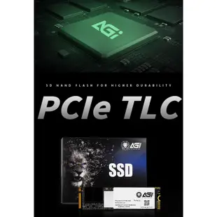 【超甜價】 2TB M.2 PCIe SSD TLC 固態硬碟 DRAM 散熱片 AI218【AGI 亞奇雷】