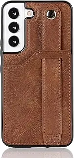Phone Protection Compatible with Samsung Galaxy S22 Plus Leather Wallet Phone Case Stand Wrist Strap Phone Case Adjustable Wrist Strap Phone Case Compatible with Samsung Galaxy S22 Plus phone accessor