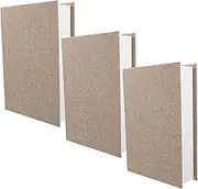 EXQUIMEUBLE 3pcs Decorative Faux Book Storage Boxes Buckram for Home Office Organization Unique Book Lovers Stylish Shelf Decor