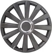 Spyder Pro RB536916 Wheel Trims 16 Inch Double-Lacquered with Chrome Ring ABS Plastic in Box Dark Anthracite - Set of 4