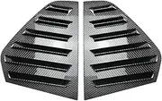 Car Side Rear Window Blind Shutter Side Vent Cover Trim Decoration Compatible For VW Golf 8 MK8 2020-2022(Carbon fiber)