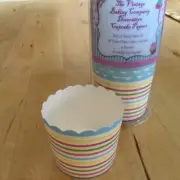 Cupcake Case Baking Cup Coloured Stripes For Party Cupcakes Muffins Pk24