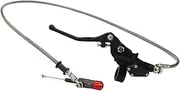 BWPEXZ Motorcycle Black Aluminum 1200mm Hydraulic Clutch Lever Master Cylinder Knitting Oil Hose for 125CC-250CC Vertical Engine