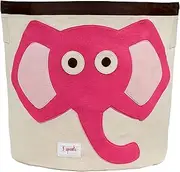 3 Sprouts Storage Bin - Elephant, Pink, 1 Count