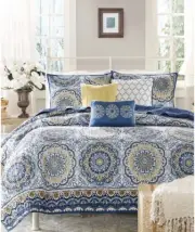 Madison Park Tangiers Medallion 6 Piece 2-In-1 Duvet Set Size Full/Queen