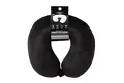 Milano Decor Memory Foam Travel Neck Pillow With Clip Cushion Support Soft Black Pillows