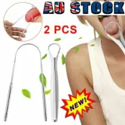 Stainless Steel Tongue Tounge Cleaner Scraper Dental Care Oral Hygiene Mouth KCF