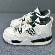 Toddler’s Jordan 4 Retro White/Oxidized Green-White (BQ7670 103) Size 8c