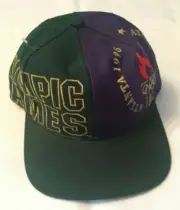 VTG THE GAME 1996 ATLANTA OLYMPIC GAMES HAT RARE BIG LOGO SPELLOUT ONE SIZE CAP