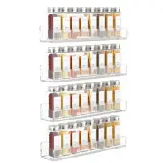 Acrylic Spice Rack Wall Mount 15 Inch 4 Packs Of Hanging Spice Rack Shelf for...