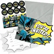 Batman Heroes Unite Invitation Set (Pack of 8)