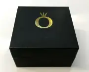 PANDORA | GOLD & BLACK JEWELRY GIFT BOX ✪NEW✪ 3X3 AUTHENTIC MULTIFUNCTION RARE