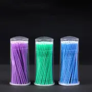 100× Disposable Micro Applicator Brush Stick Eyelash Extension Dental Swabs Nove