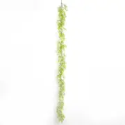 6.5 ft Green White Artificial Peperomia Tetragona Leaves Garland Party Events