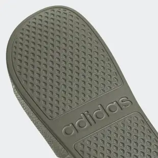 【adidas 愛迪達】拖鞋 男鞋 女鞋 運動 ADILETTE AQUA 墨綠 IF7372